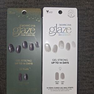 💅Dashing Diva GLAZE Semi Cured Gel Nail Strips